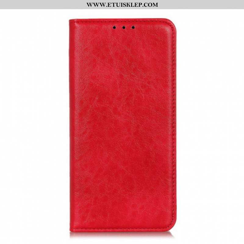 Etui Na Telefon do Oppo A54 5G / A74 5G Etui Folio Rozszczepiona Rzemienna Tekstura